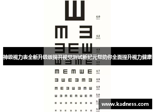 神级视力表全新升级版揭开视觉测试新纪元帮助你全面提升视力健康